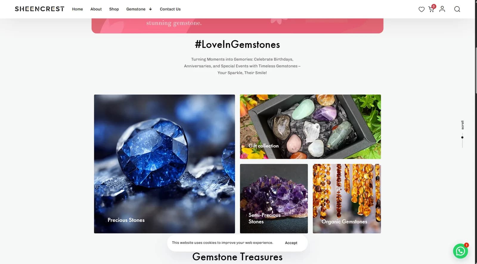 SheenCrest: SheenCrest: a worldwide eCommerce store for gifts and gemstones