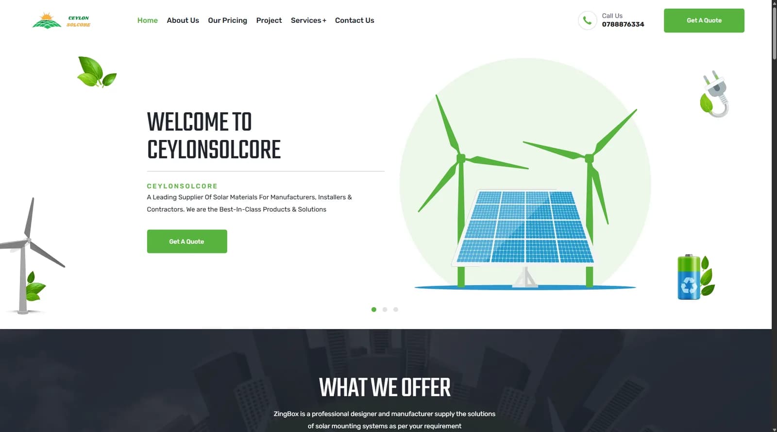 Ceylon Solcore: Ceylon Solcore: a website and client handling system for a solar provider